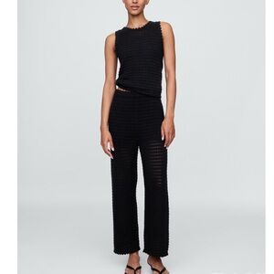 GAP 100% Cotton 2pc. Crochet Tank &Ankle Pants